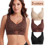 Women's Posture Support Bra – Cross Back, Front Adjustable Band, Wireless