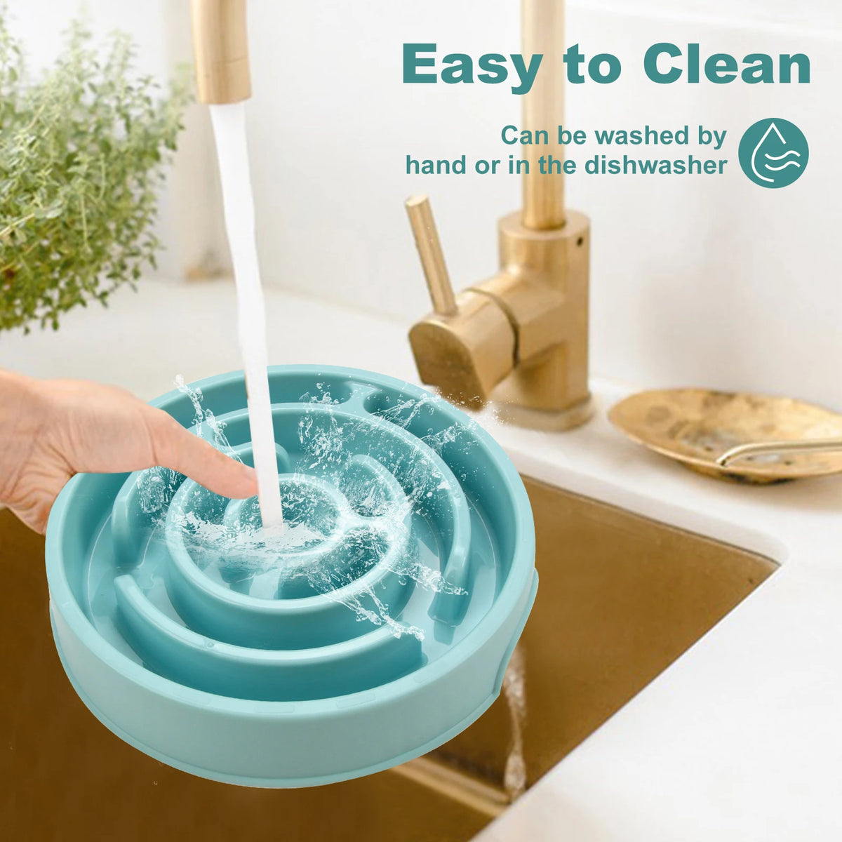 Slow Feeder Dog Bowl – Non-Slip Anti-Gulp Bowl