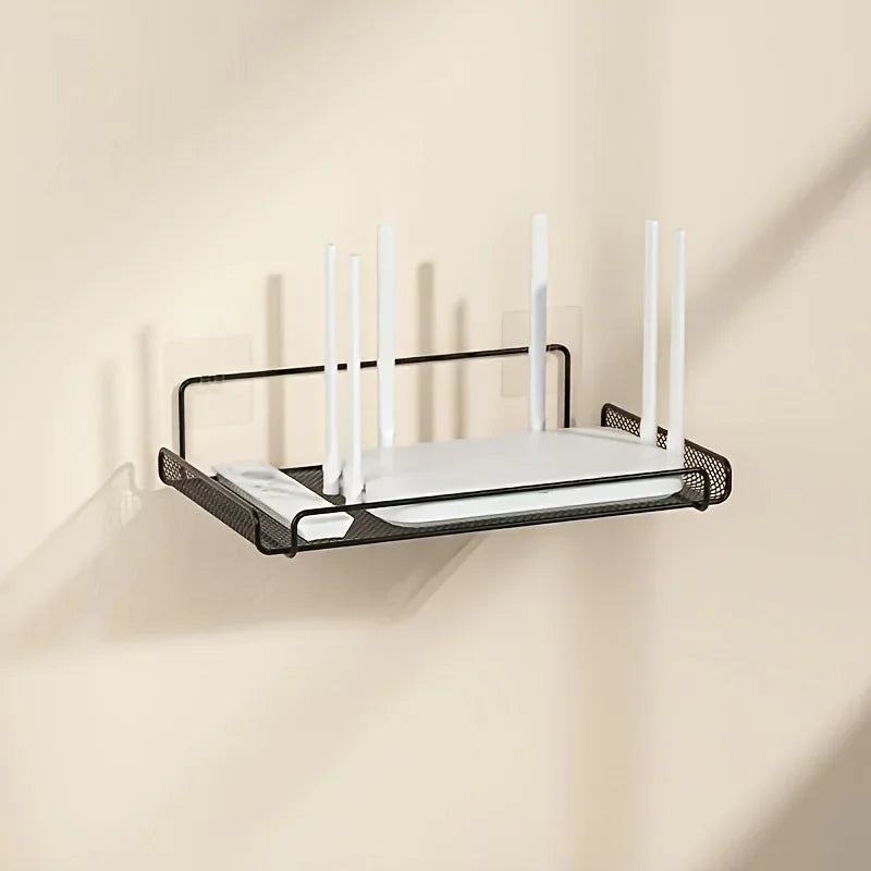 No-Drill Stainless Steel Router Shelf
