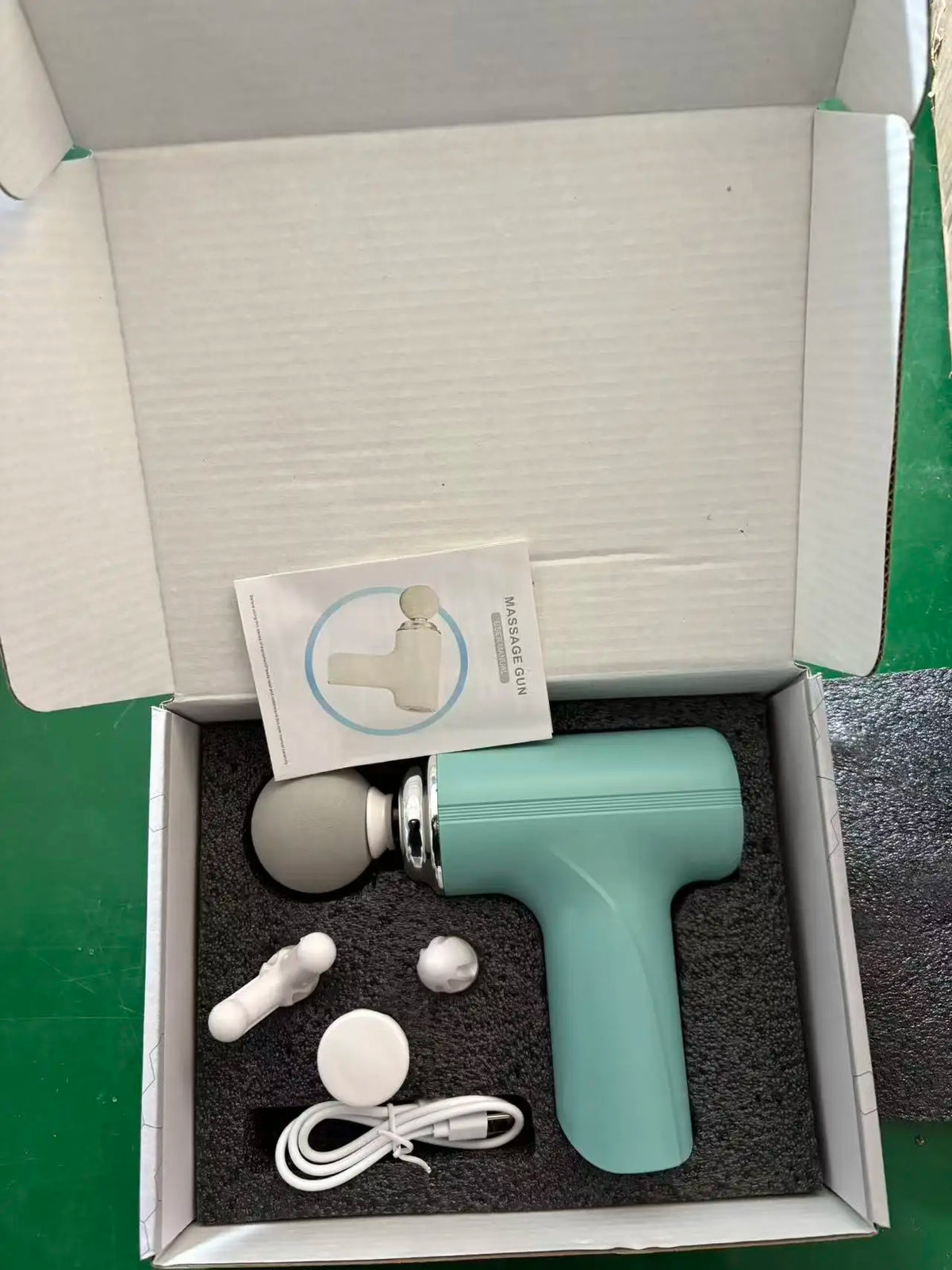 Mini Massage Gun – 4 Heads with LED Display