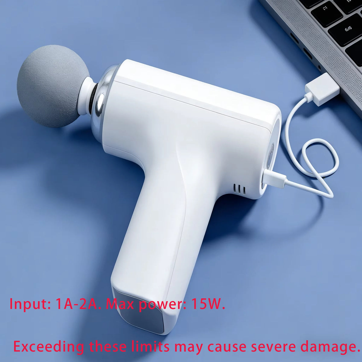 Mini Massage Gun – 4 Heads with LED Display