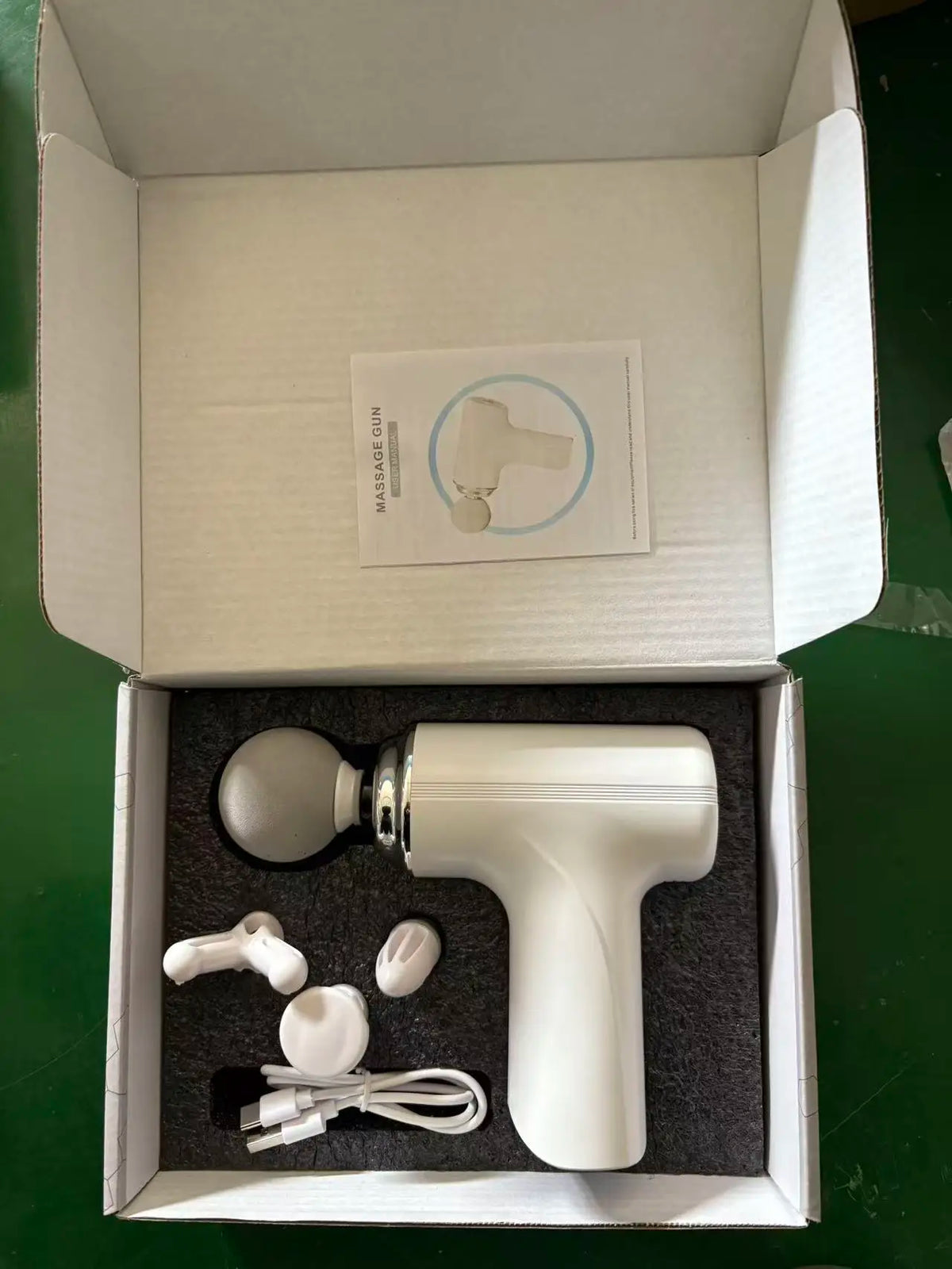 Mini Massage Gun – 4 Heads with LED Display