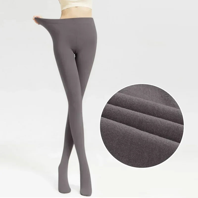 Fleece-Lined Thermal Tights – Sheer Look Winter Tights