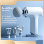 Mini Massage Gun – 4 Heads with LED Display