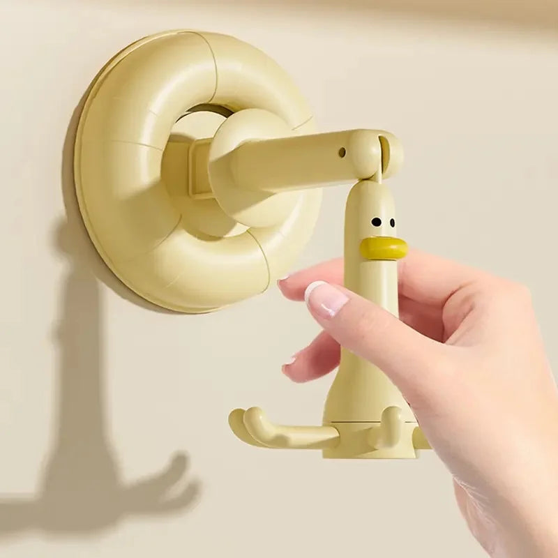 Adjustable Suction Cup Rotating Wall Hooks