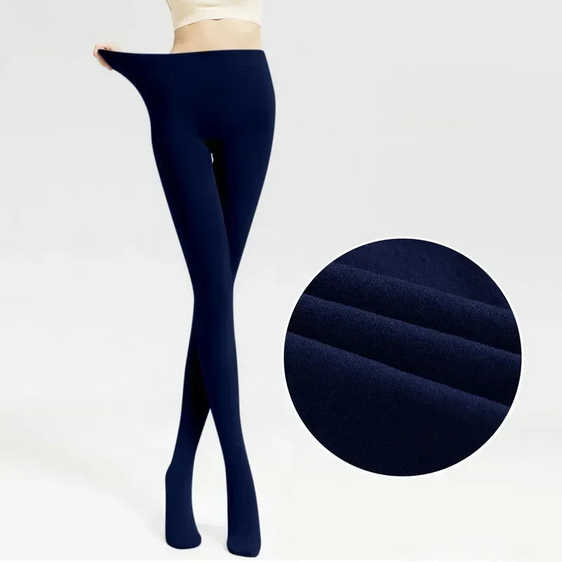 Fleece-Lined Thermal Tights – Sheer Look Winter Tights