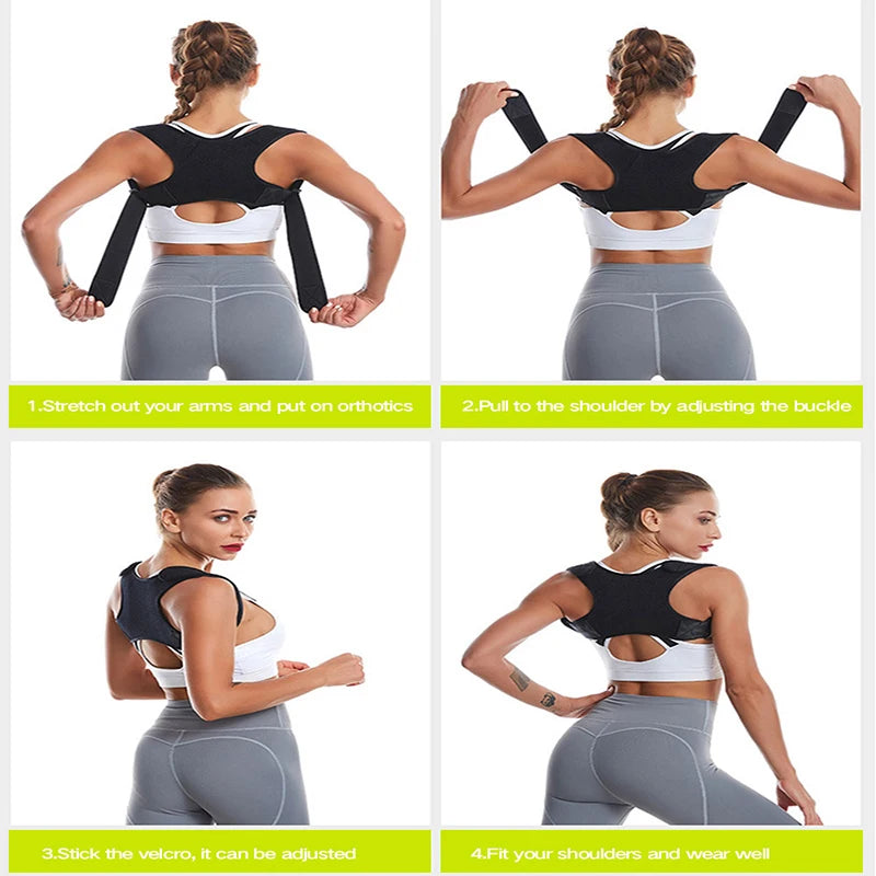 Adjustable Posture Corrector for Shoulders & Upper Back