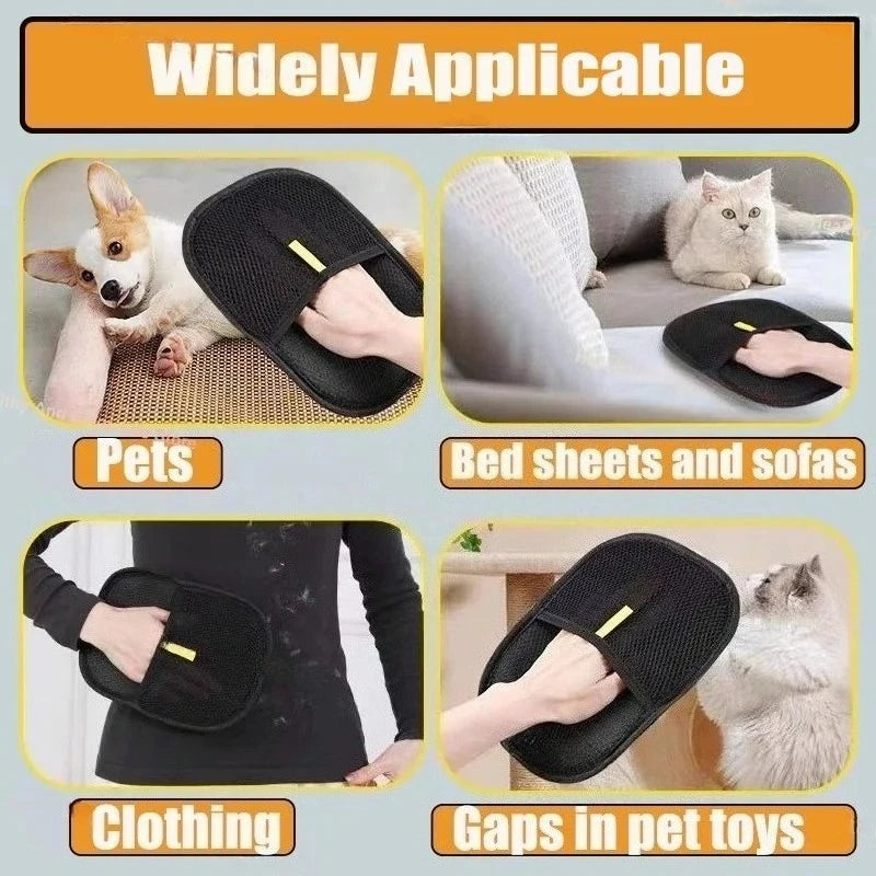 Double-Sided Pet Hair Removal Glove – 2 Pack