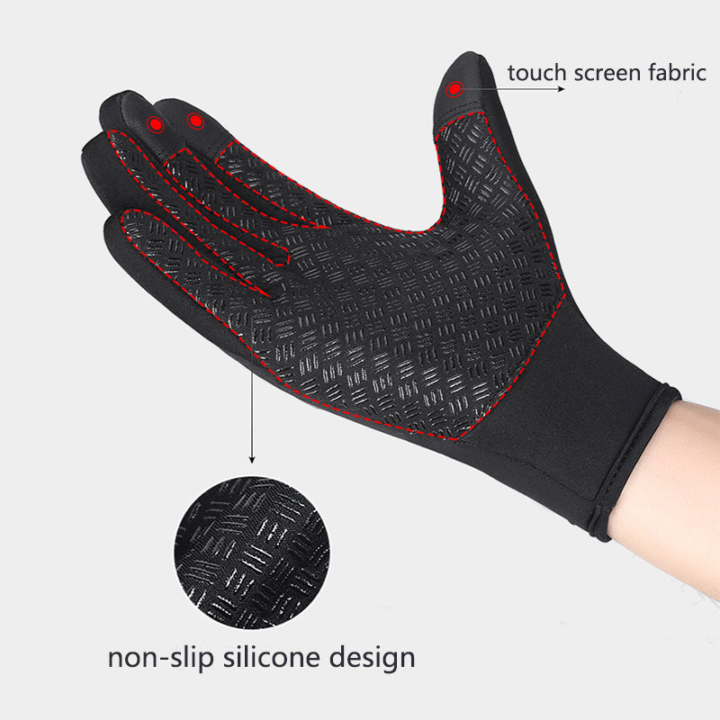Touchscreen Fleece-Lined Winter Gloves